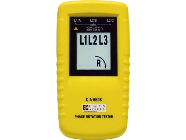 Chauvin Arnoux C.A 6608 Drejefelt-måleapparat CAT III 600 V LCD-näyttö