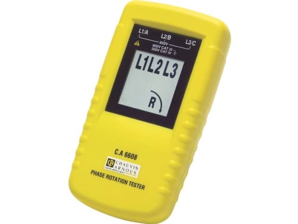 Chauvin Arnoux C.A 6608 Drejefelt-måleapparat CAT III 600 V LCD-näyttö