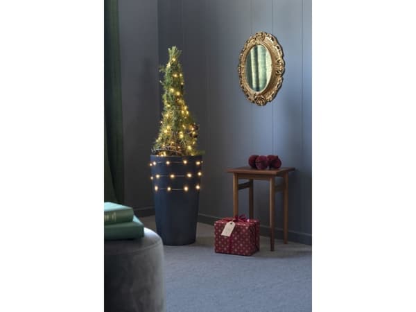 Konstsmide Micro LED-valosarja, Koristeellinen valoketju, Kuparin väri, Muovi, Polyvinyylikloridi (PVC), IP20, 100 lamppua(a), LED