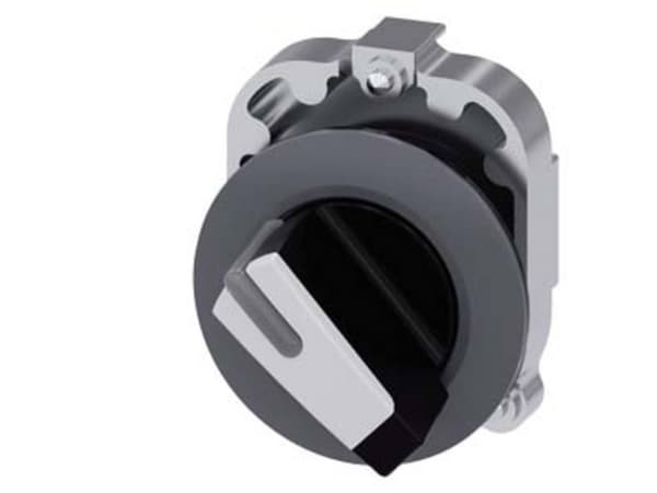 Omskifter lys 30mm rund metal mat hvid 2