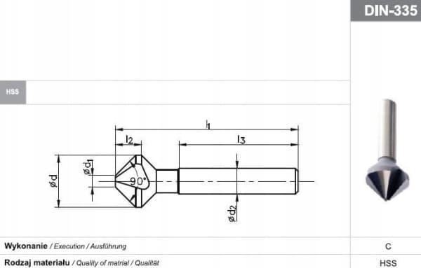 Fanar POGLEBIACZ DIN 335-C 90"*16.5 HSS