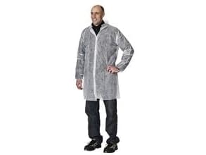 Engangskittel str. XL Non-Woven hvid - (50 stk.)
