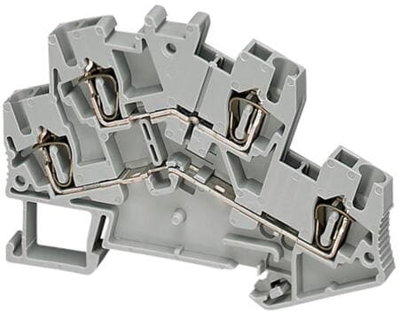SCHNEIDER ELECTRIC Etageklemme fjeder, 2,5mm², musta