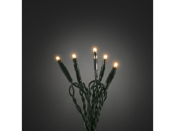 Konstsmide 6554-870, 100 lamp(or), LED, Bärnsten, inomhus, Grön, Plast, Polyvinylklorid (PVC)
