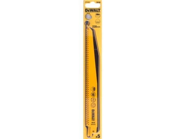 DeWALT DT2349-QZ - Sågblad - för trä, plast - 5 delar - längd: 228 mm