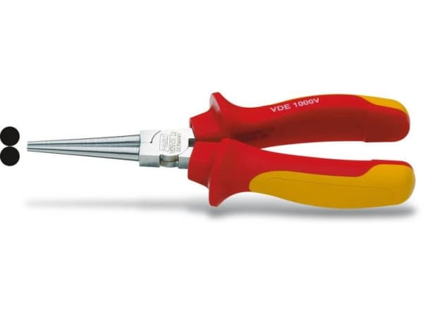 Hazet 1826VDE-22 VDE pyöreäkärkiset pihdit suorat 160 mm