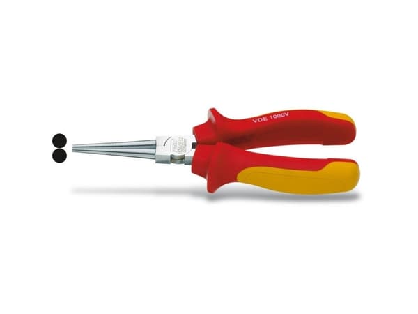 Hazet 1826VDE-22 VDE pyöreäkärkiset pihdit suorat 160 mm