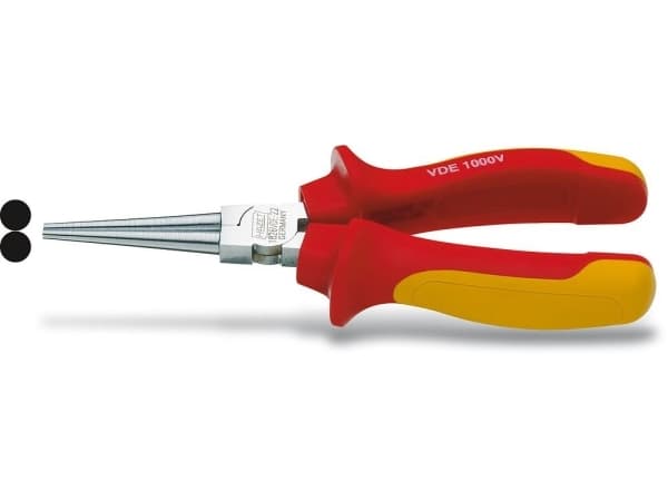Hazet 1826VDE-22 VDE pyöreäkärkiset pihdit suorat 160 mm