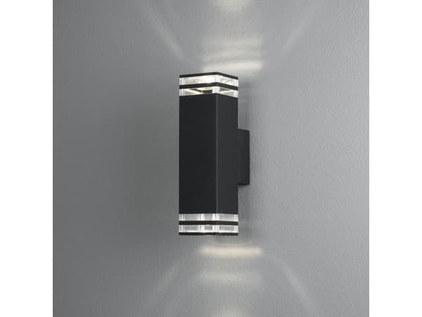 Konstsmide 408-750, 2 lamppu(a), IP44, Musta