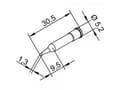 Miniatyrbilde 5 av 5: Ersa 0102WDLF35 Loddespids Rund form Spidsstørrelse 3.50 mm Indhold 1 stk