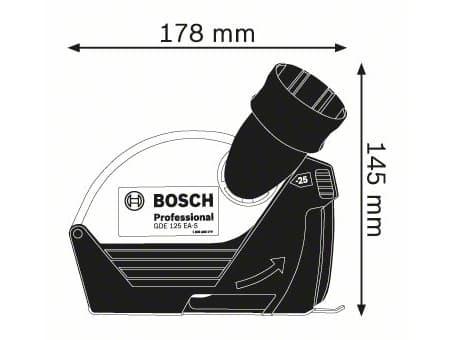 Bosch GDE 125 EA-S Professional - Støvavtrekksystem