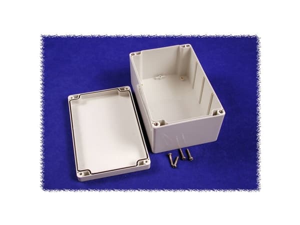 Hammond Electronics 1554R2GYSL Universalkabinet 160 x 160 x 60 Polykarbonat Grå 1 stk