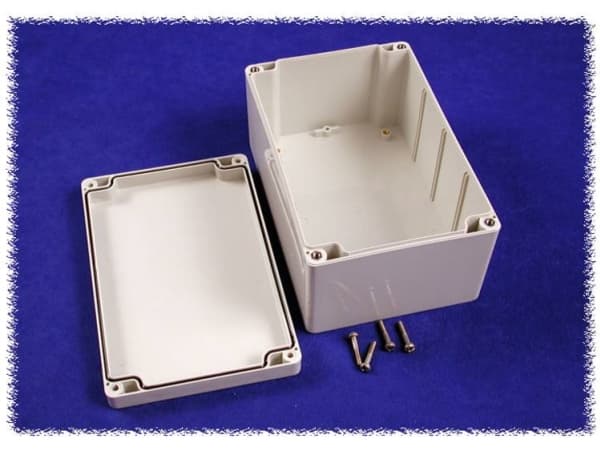 Hammond Electronics 1554R2GYSL Universalkabinet 160 x 160 x 60 Polykarbonat Grå 1 stk