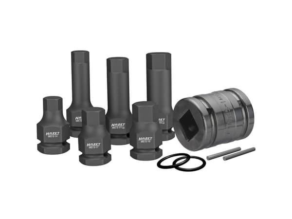 HAZET 985S/11, Hylssats, 1/2", Metrisk, 14,17,19 mm