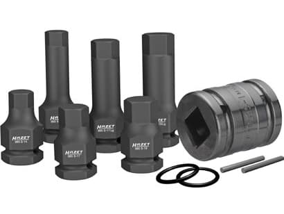 HAZET 985S/11, Hylssats, 1/2", Metrisk, 14,17,19 mm