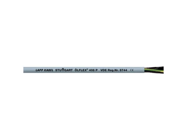 LAPP ÖLFLEX® 408 P Styreledning 4 G 1 mm² Sølvgrå (RAL 7001) 1308204/100 100 m