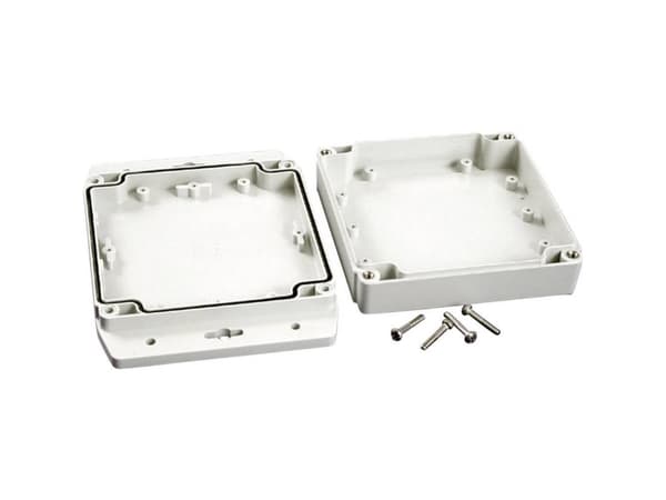 Hammond Electronics 1555N2F17GY Universalskåp 120 x 120 x 37,2 Polykarbonat Ljusgrå 1 st
