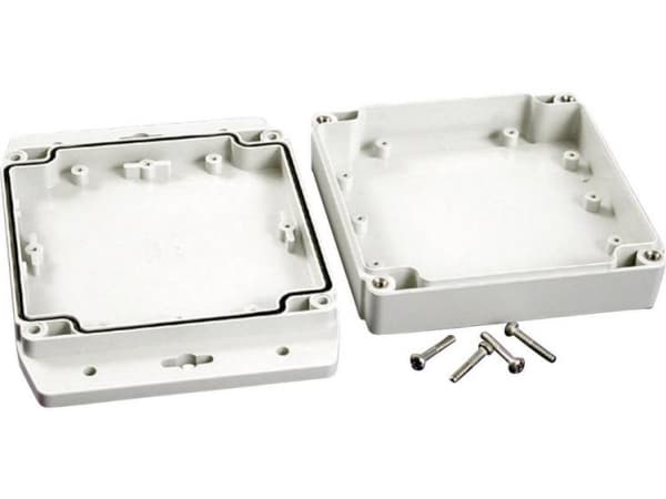 Hammond Electronics 1555N2F17GY Universalskåp 120 x 120 x 37,2 Polykarbonat Ljusgrå 1 st