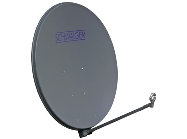 Schwaiger satellittspeil 100cm, aluminiumsgrå