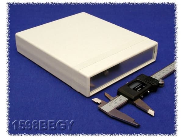 Hammond Electronics 1598BBGY Instrumenttikaappi 179 x 154 x 36 ABS Grå 1 stk Hammond Electronics 1598BBGY Instrumenttikaappi 179 x 154 x 36 ABS Grå 1