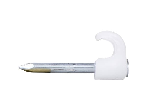 Schneider Electric 2043032 Sømclips 2043032 Bundt-Ø-område 10 til 14 mm Uv-stabiliseret, halogenfrit Lysegrå 100 stk