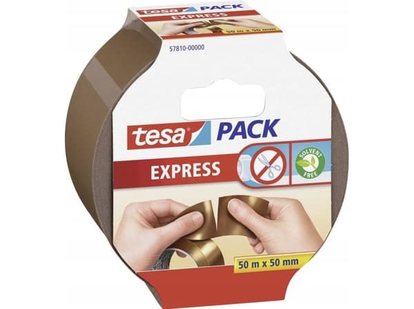 TESA 57810, 50 m, Ruskea, Polypropeeni (PP), 50 mm, 1 kpl