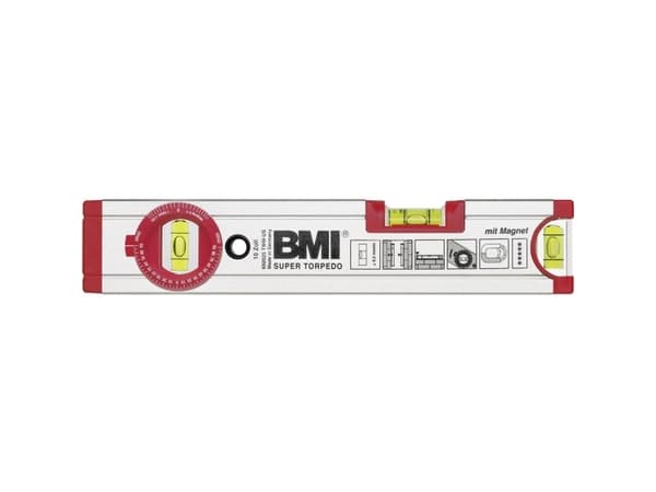 BMI 692025TWM Magnet-vaterpas med magnet 0.5 mm/m