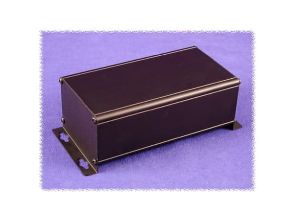 Hammond Electronics 1455ZT1601BK Väggmonterat hölje 188 x 88,9 x 56 Aluminium Svart 1 st