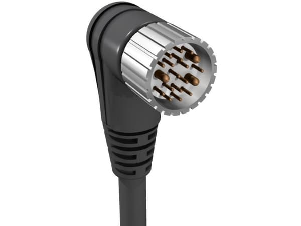 Lumberg Automation 934636560 Sensor-, aktuator-stik, M23 Stik, vinklet 10.00 m Pol-tal (RJ): 12 1 stk