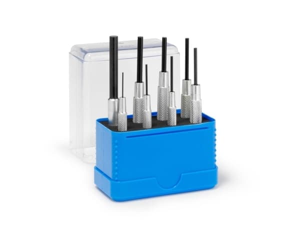 Pin punch w. Sleeve sat i stativet Rennsteig Tools