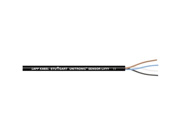 Lapp UNITRONIC SENSOR LifYY, 1000 m, Sort, Kopper, Polyvinylklorid (PVC), 300 V, -25 - 80 °C