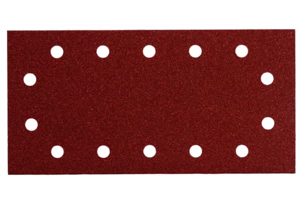 Metabo 625786000, Sandpapper, Plast, Polyester, Rostfritt stål, Stål, Trä, Brun, Röd, Rektangulär, 115 mm, 230 mm