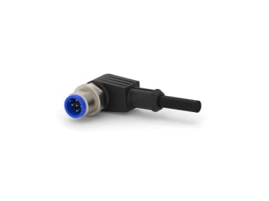 TE Connectivity 1-2273096-3, M12, Musta, Uros, Kulmikas, PVC-muovi