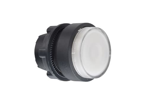 Schneider Electric ZB5, Nappi, Valkoinen, Universal LED, IP66, IK05, Luokan II