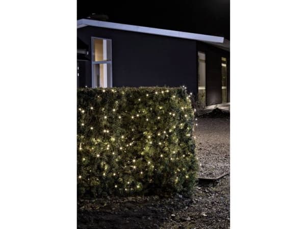 Konstsmide 3731-100 Mikro-lyskæde Udvendigt Batteridrevet Antal pærer 480 LED (RGB) Varmhvid Oplyst Længde: 48 m