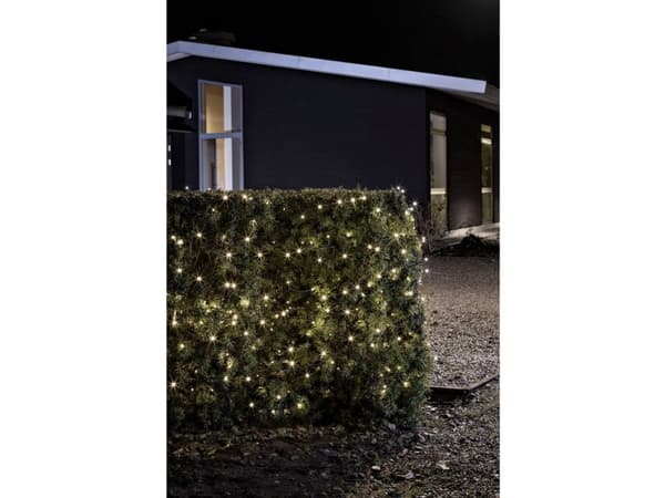 Konstsmide 3731-100 Mikro-lyskæde Udvendigt Batteridrevet Antal pærer 480 LED (RGB) Varmhvid Oplyst Længde: 48 m