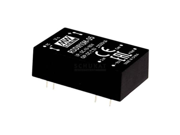MEAN WELL RDDW10H-12, 43 - 160 V, 10 W, 12 V, -0,416 A, 16 g, 600 stk