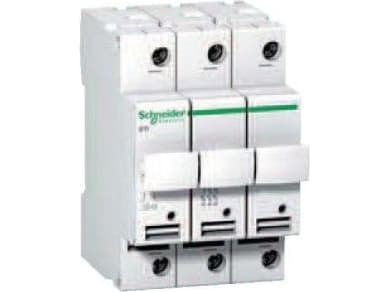 Sylindrisk sikringsbryter 3P 10x38mm STI A9N15656