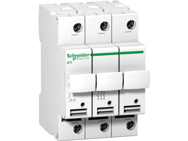 Sylindrisk sikringsbryter 3P 10x38mm STI A9N15656
