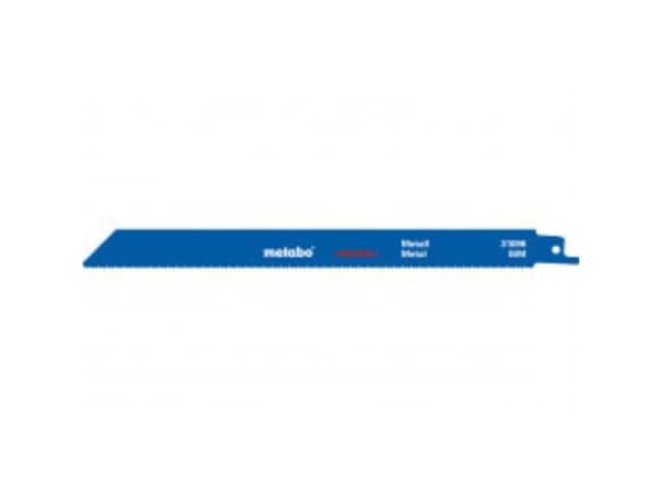 Metabo 631494000, Puukkosahanterä, Putki, Profiili, Pelti, Kaksoismetalli, Musta, Sininen, Valkoinen, 22,5 cm, 5 kpl