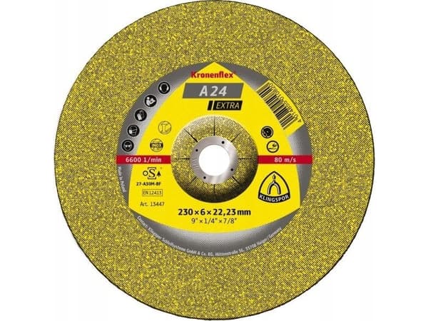 Klingspor 13447 A 24 Extra Skrubskive forkrøppet 230 mm 22.23 mm 10 stk