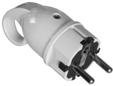 Pawbol Suora pistoke 16A 250V UNISCHUKO WT-16 valkoinen (D.3101N)