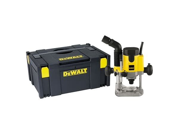 DeWALT DW621KT-QS - Fräs med djupfräsning - 1100 W - 6 mm, 8 mm spännpatron