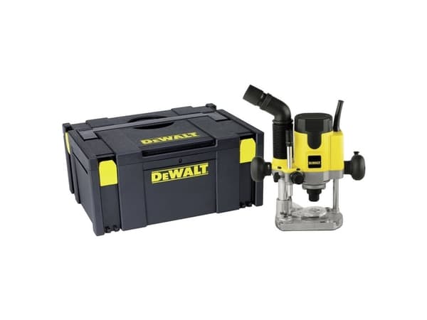 DeWALT DW621KT-QS - Fräs med djupfräsning - 1100 W - 6 mm, 8 mm spännpatron