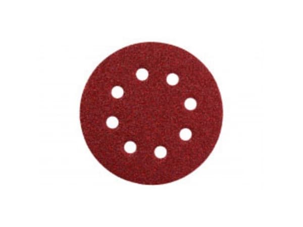 Metabo 631589000, Slipskiva, Polyester, Rostfritt stål, Stål, Trä, Röd, Rund, 12,5 cm, 12,5 cm