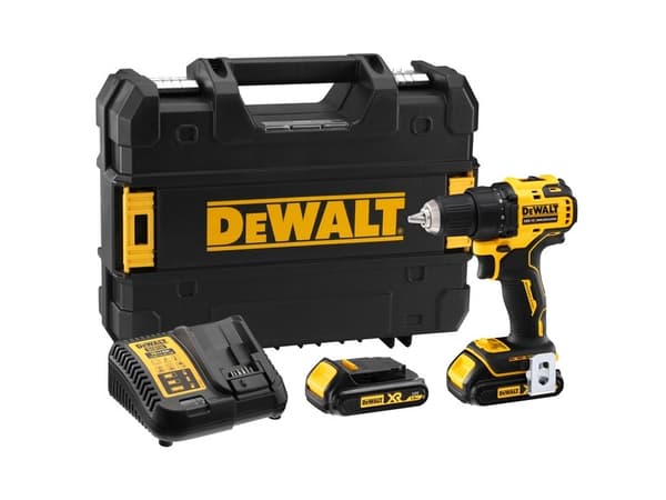 DeWALT DCD708S2T-QW, Borr med pistolgrepp, utan nyckel, 1650 RPM, 3 cm, 450 RPM, 65 nm