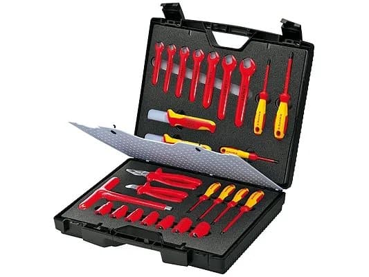Knipex 98 99 12, Sort, Rød, Gult, Plast, Sjokkresistent, 440 mm, 385 mm, 105 mm