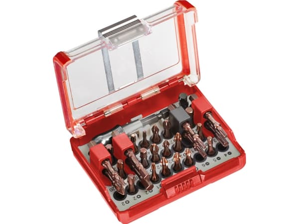 kwb 163710, 28 styck, PH2, PZ3, Phillips, Torx, 1/4", PH 1, PH 2, PH 3, PZ 1, PZ 2, PZ 3, 4,5,6 mm
