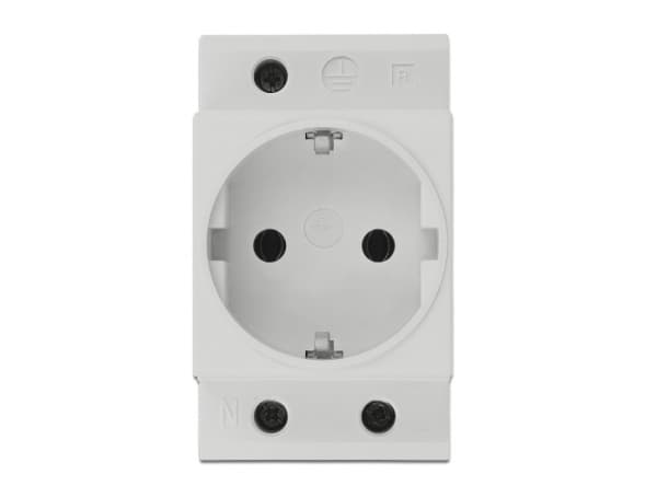DeLOCK 11472, CEE 7/3, Harmaa, Muovi, 250 V, 16 A, 64 mm