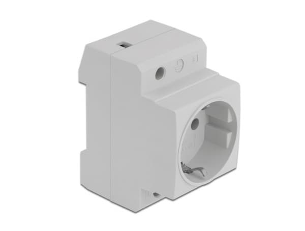 DeLOCK 11472, CEE 7/3, Harmaa, Muovi, 250 V, 16 A, 64 mm